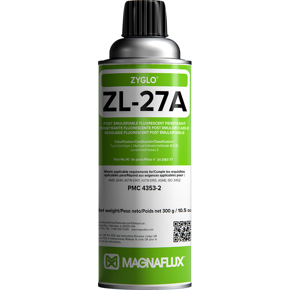 Magnaflux ZL-27A Level 3 Post Emulsifiable Fluorescent Penetrant