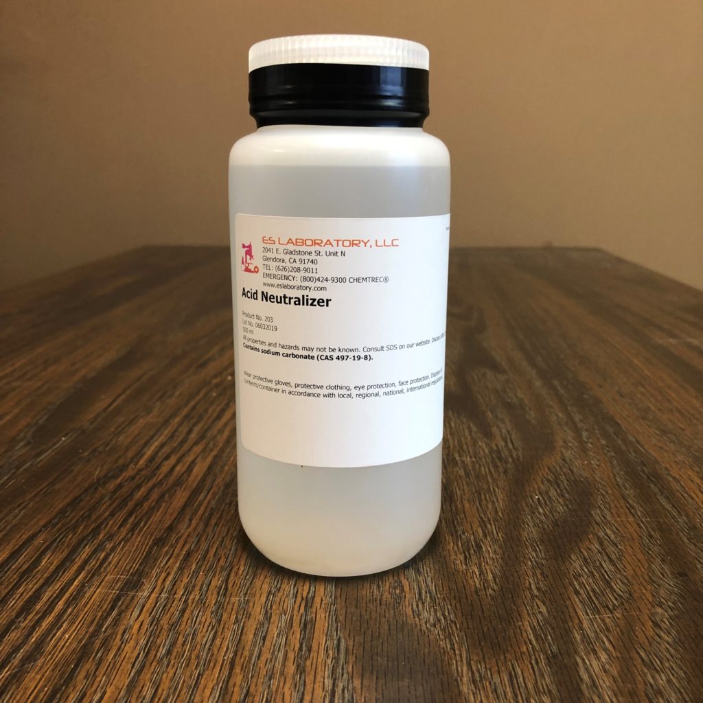 ES Laboratory Acid Neutralizer IR Supplies and Services