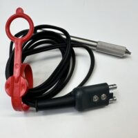 Small Footprint Thin Materials Probe, 10 MHz, 0.12” Contact Dia., pencil style (4.5” length) with Potted Cable